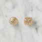 Pavé Crystal Hijab Magnets - Gold
