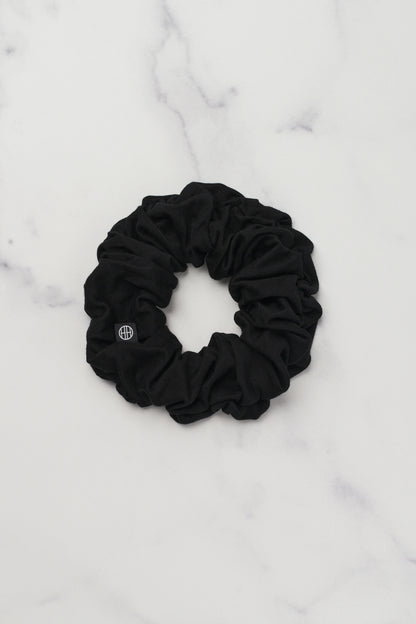 Small Bamboo Jersey Scrunchie – Black