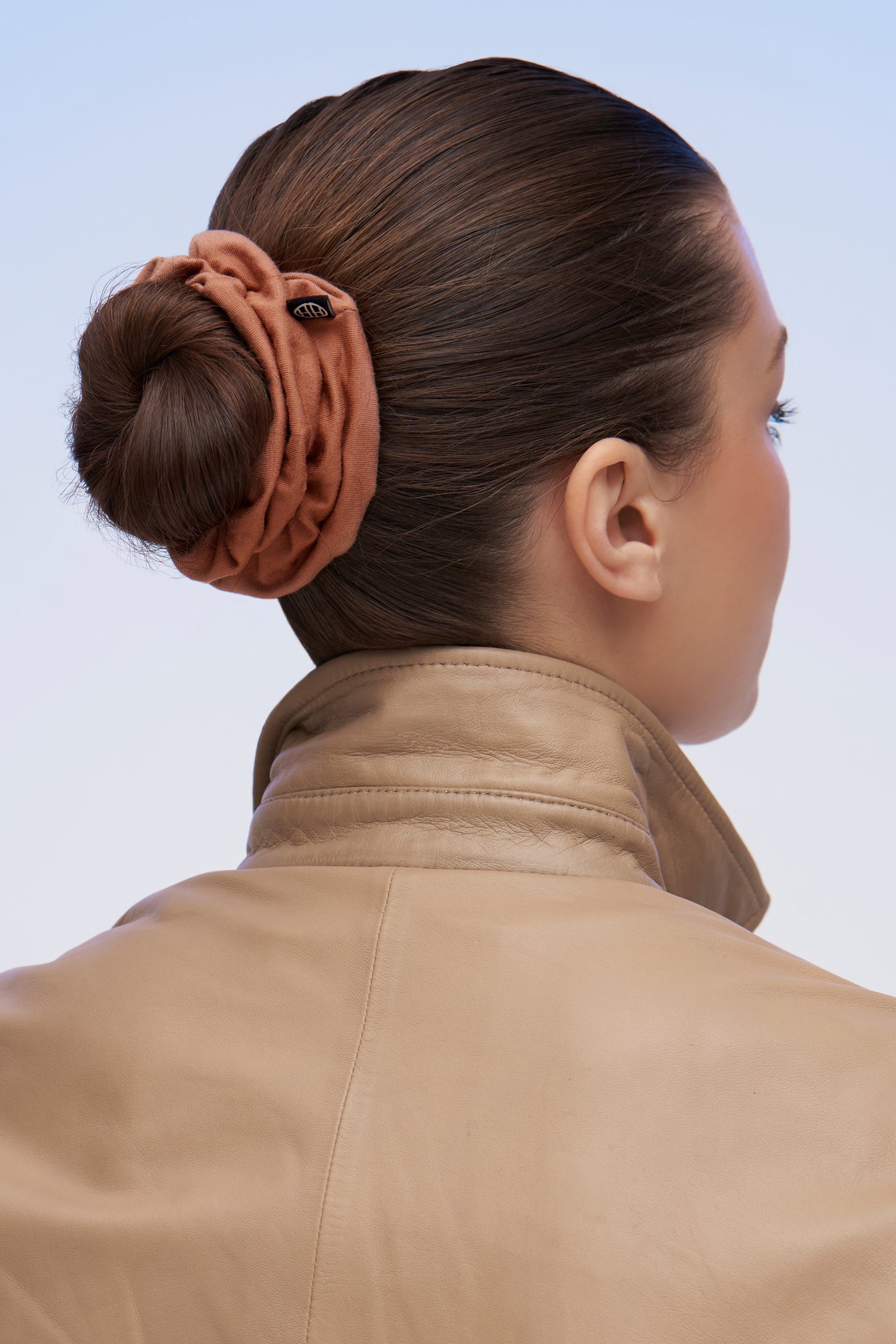 Small Bamboo Jersey Scrunchie – Sienna