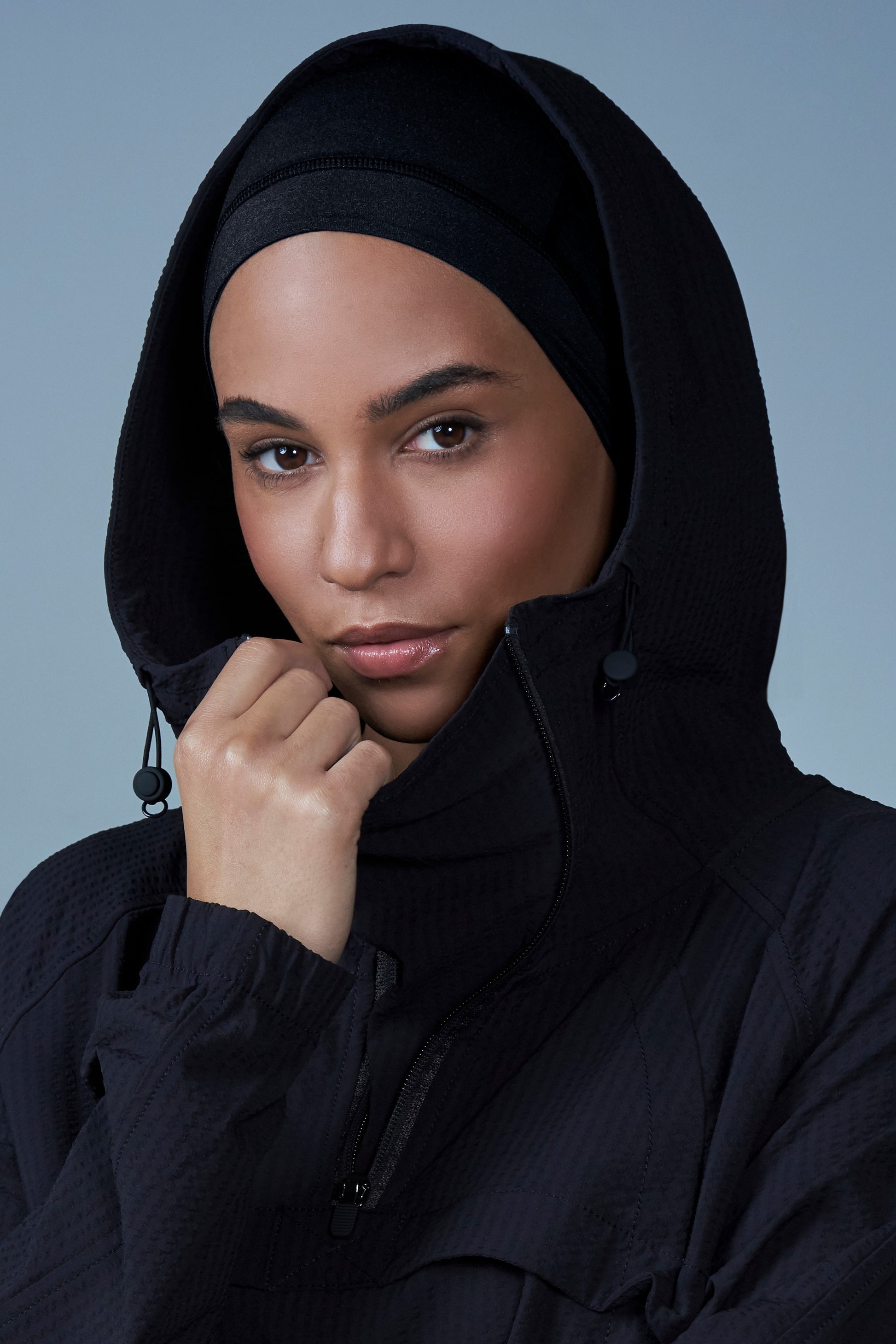 Haute Hijab Tech Fabric Underscarf Black