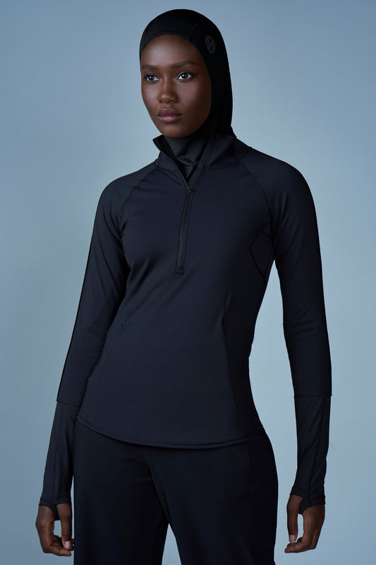 FlexFit Sport Hijab - Shadow Black