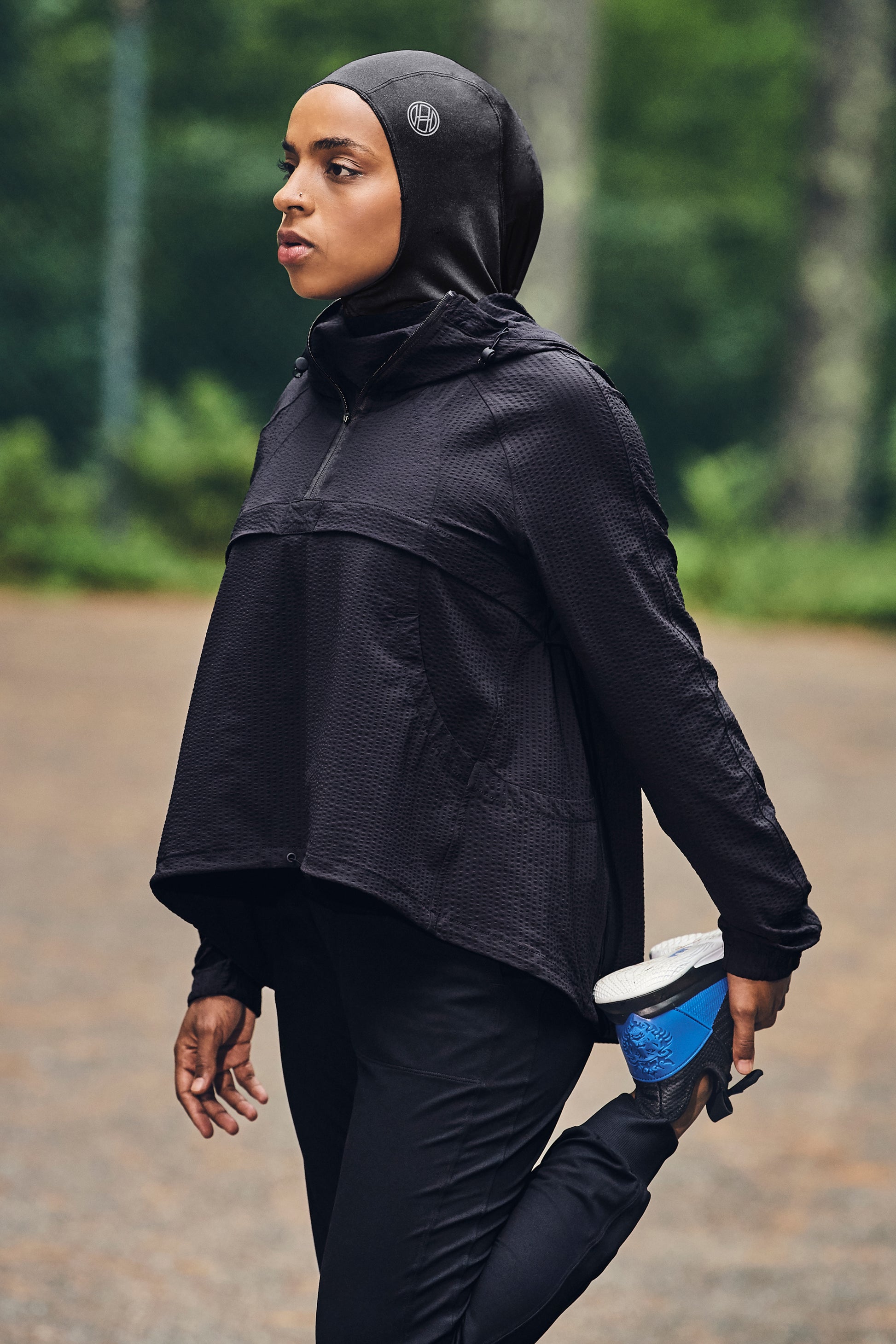 FlexFit Sport Hijab - Shadow Black – Haute Hijab