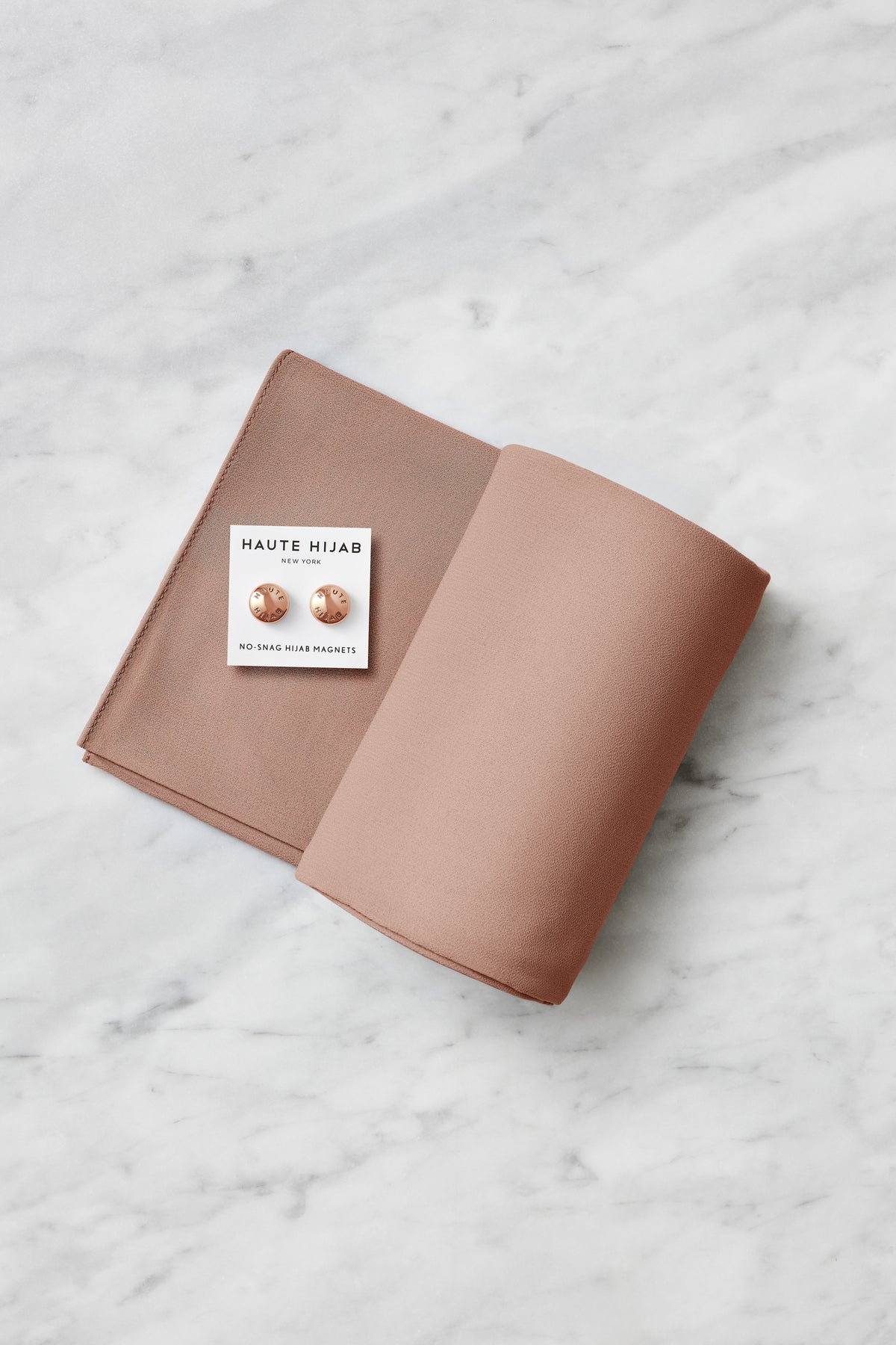 Perfect Pair Hijab Set - Rose Gold