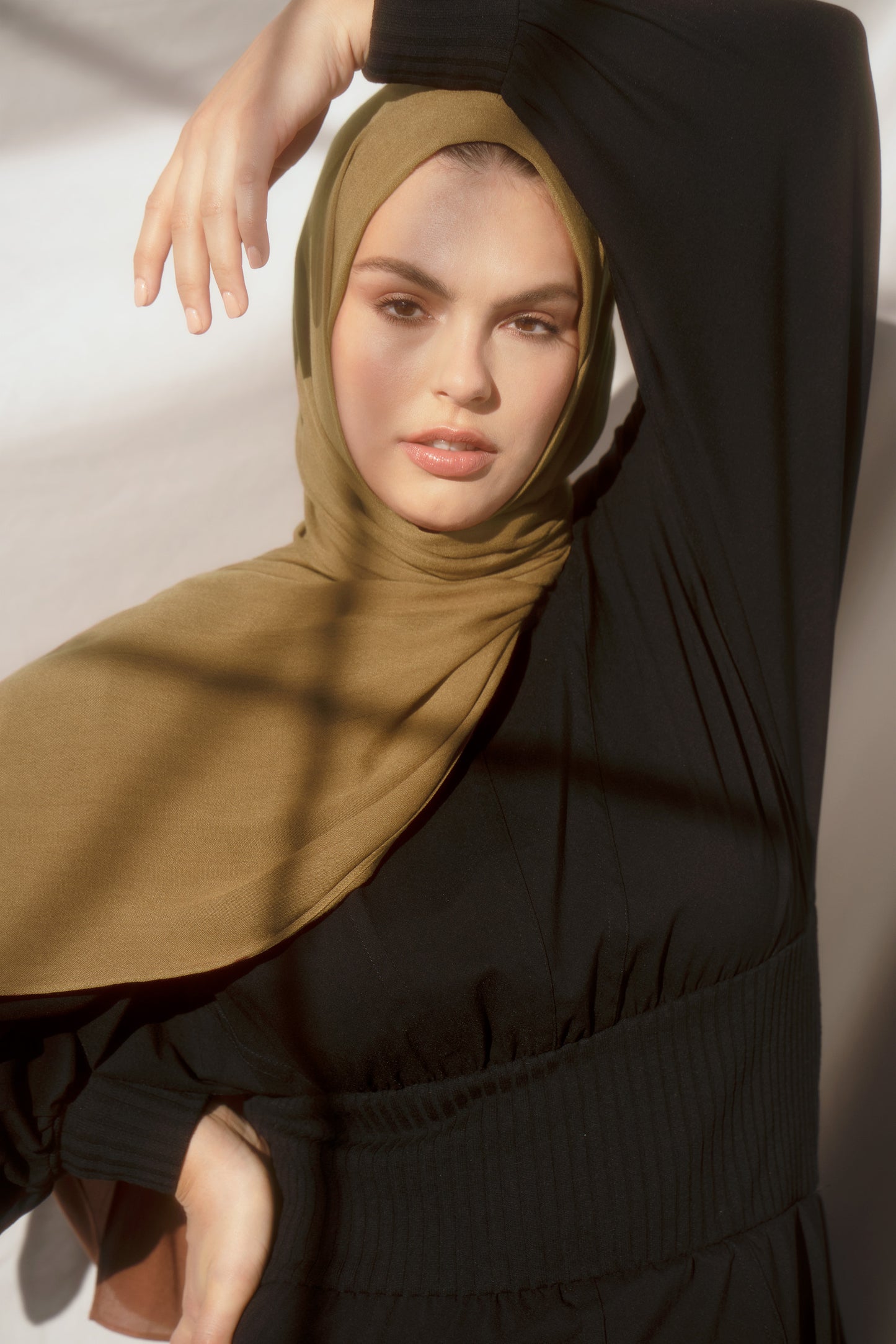 Bamboo Woven Hijab - Antique Moss