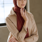 Premium Jersey Hijab - Terracotta