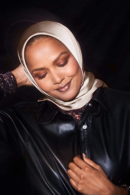 Perfect Satin Hijab - Champagne