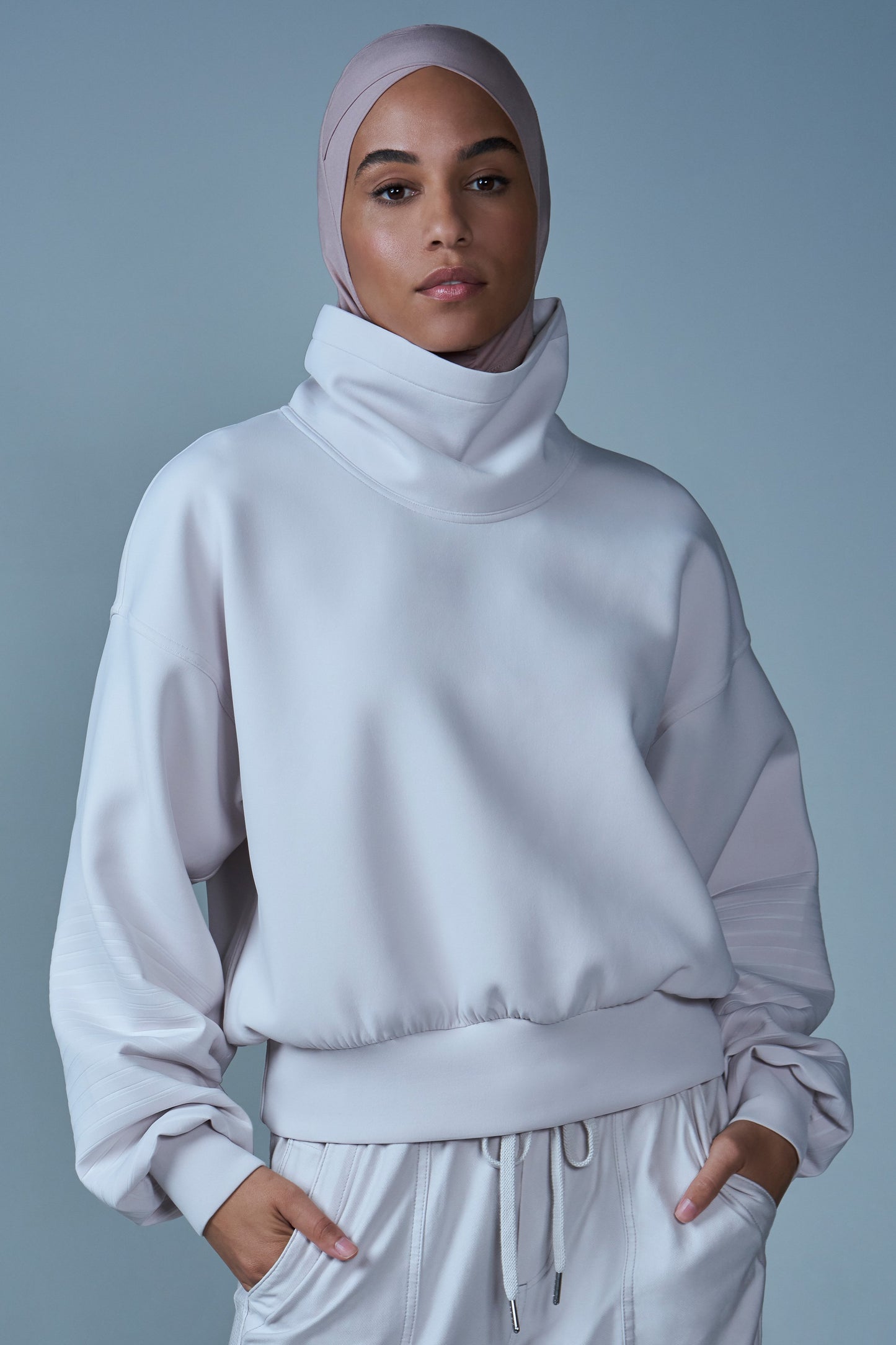 Criss–Cross Sport Hijab - Rose