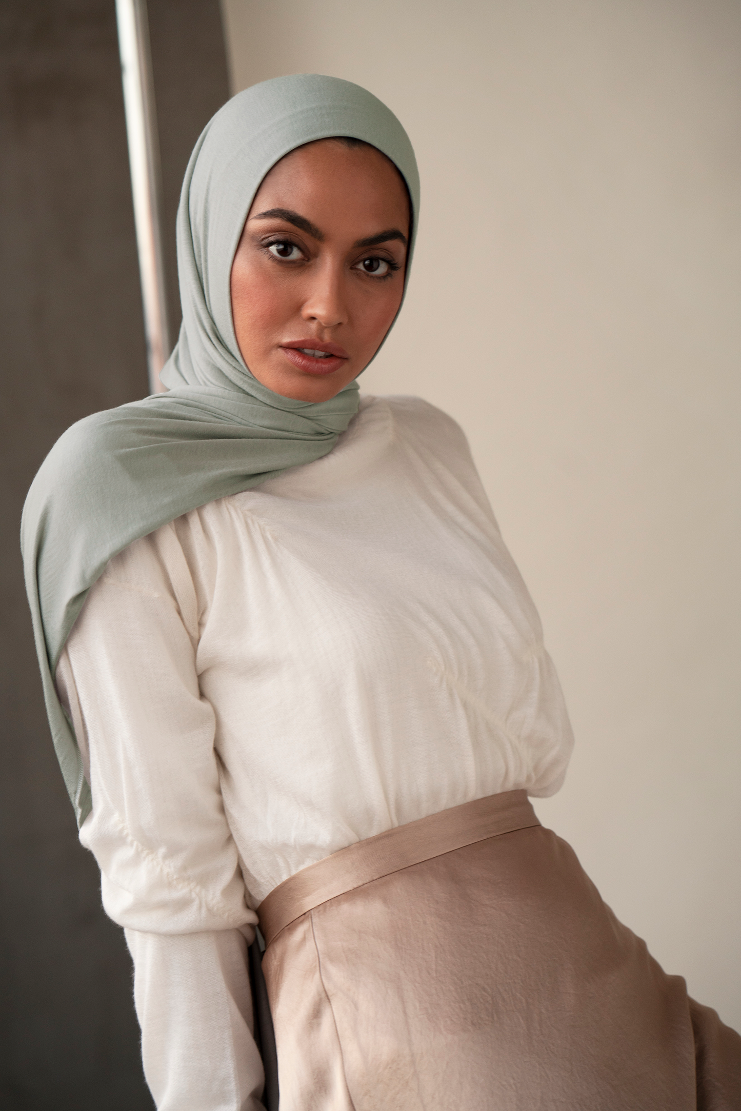 Premium Jersey Hijab - Eucalyptus