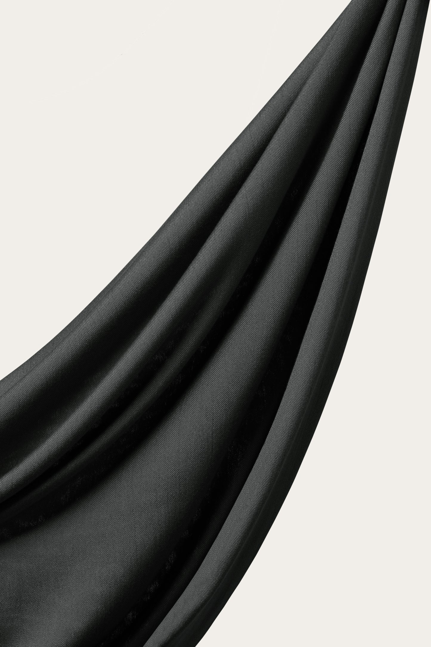 Bamboo Woven Hijab - Faded Black
