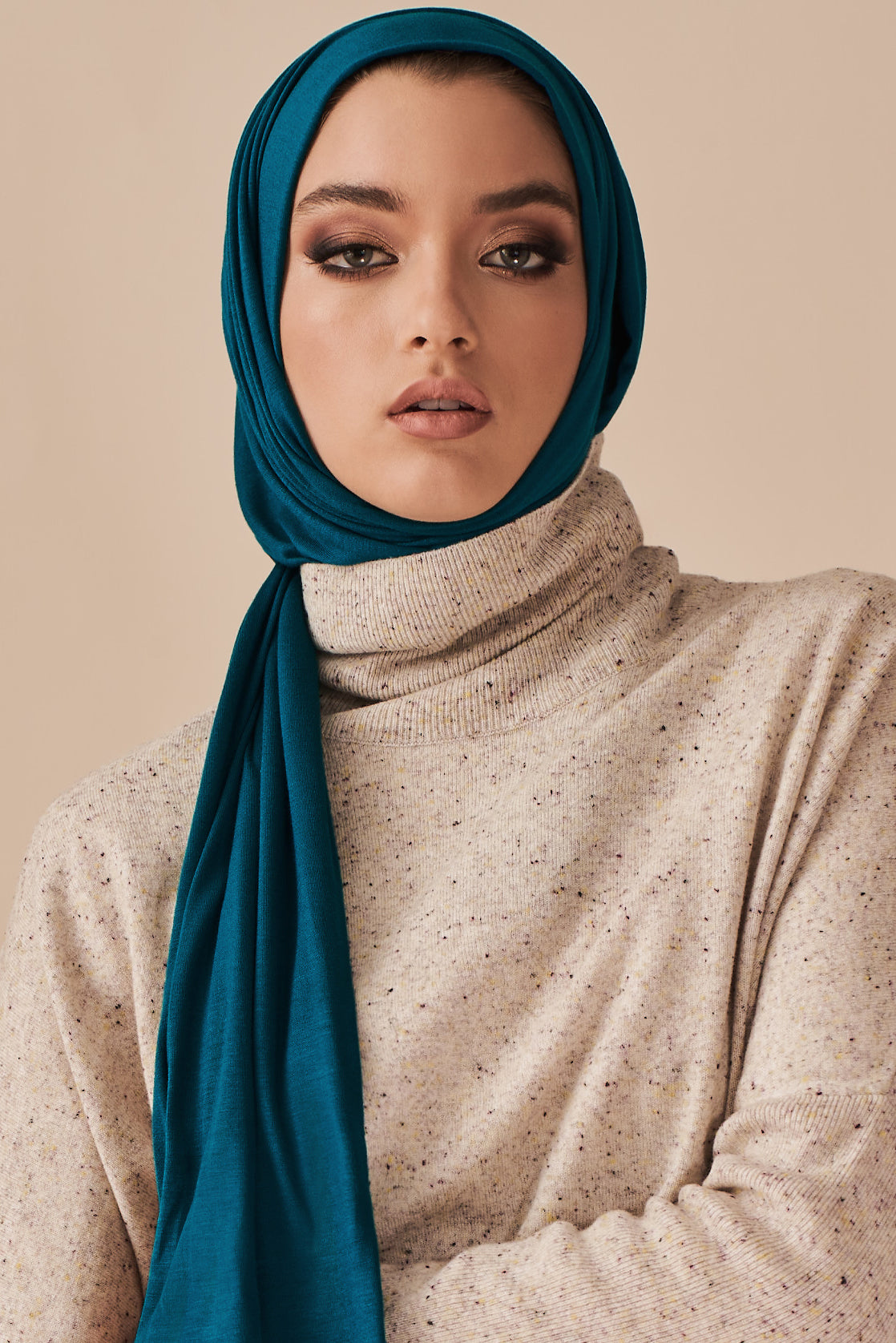 Premium Jersey Hijab - Cerulean