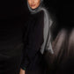 Perfect Satin Hijab - Gunmetal