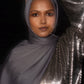 Perfect Satin Hijab - Gunmetal