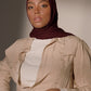 Premium Jersey Hijab - Mahogany