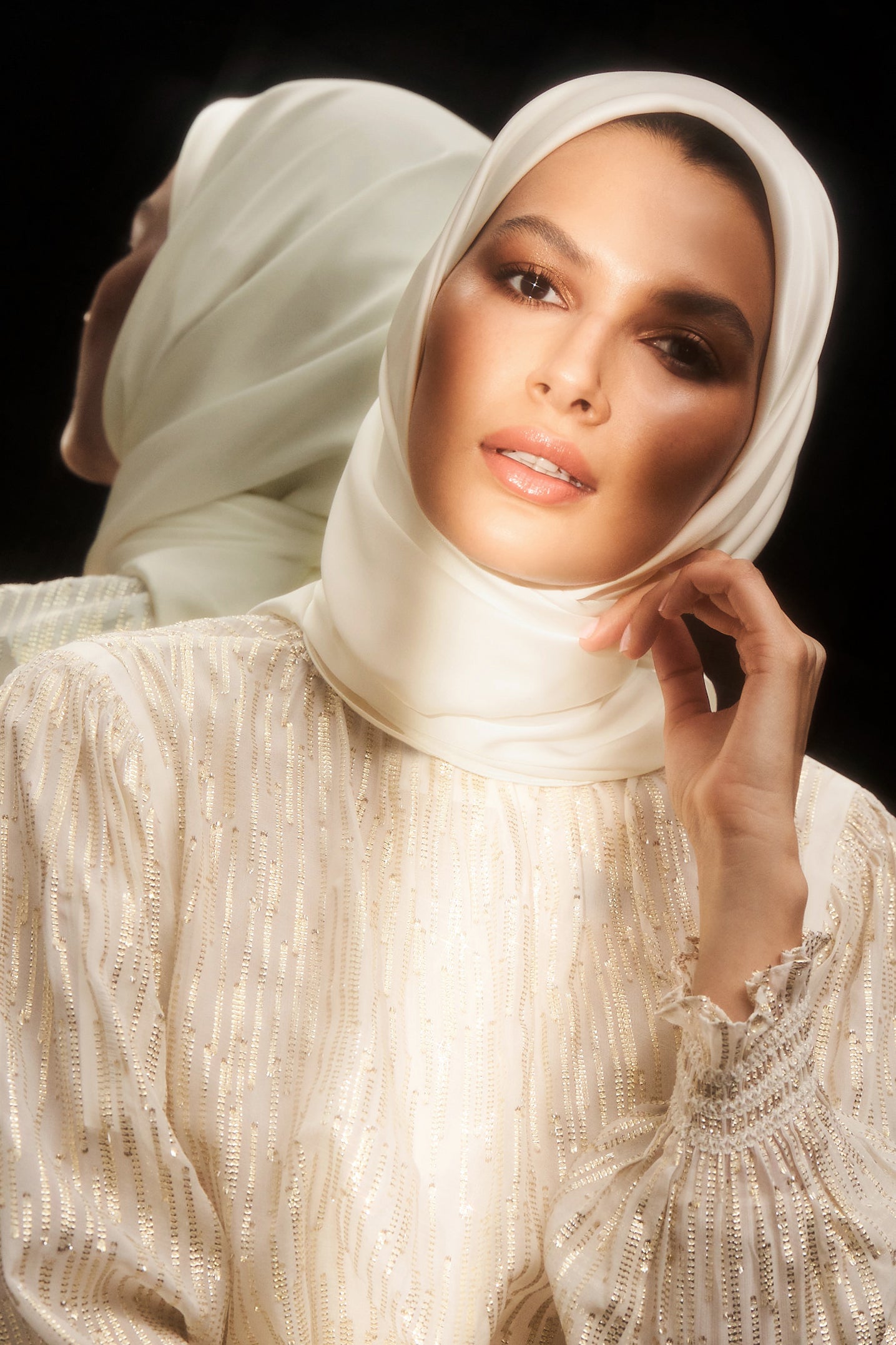 Perfect Satin Hijab - Ivory