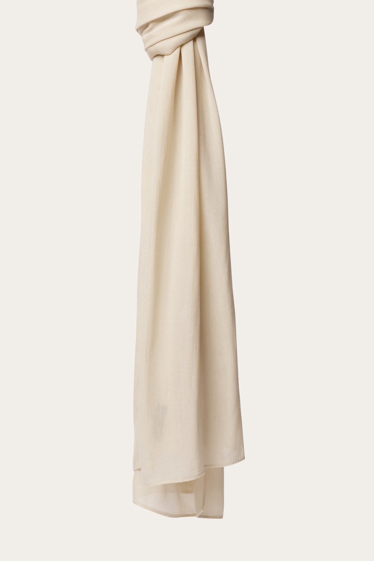 Bamboo Woven Hijab - Ivory