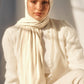 Bamboo Woven Hijab - Ivory
