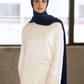 Premium Jersey Hijab - Marine Blue