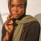 Bamboo Woven Hijab - Olive