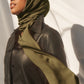 Bamboo Woven Hijab - Olive