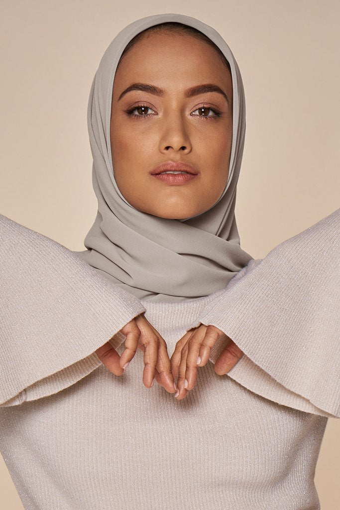 Perfect Pair Hijab Set - Silver