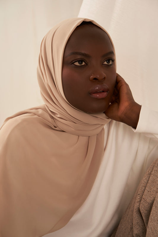 Recycled Chiffon Hijab - Blush