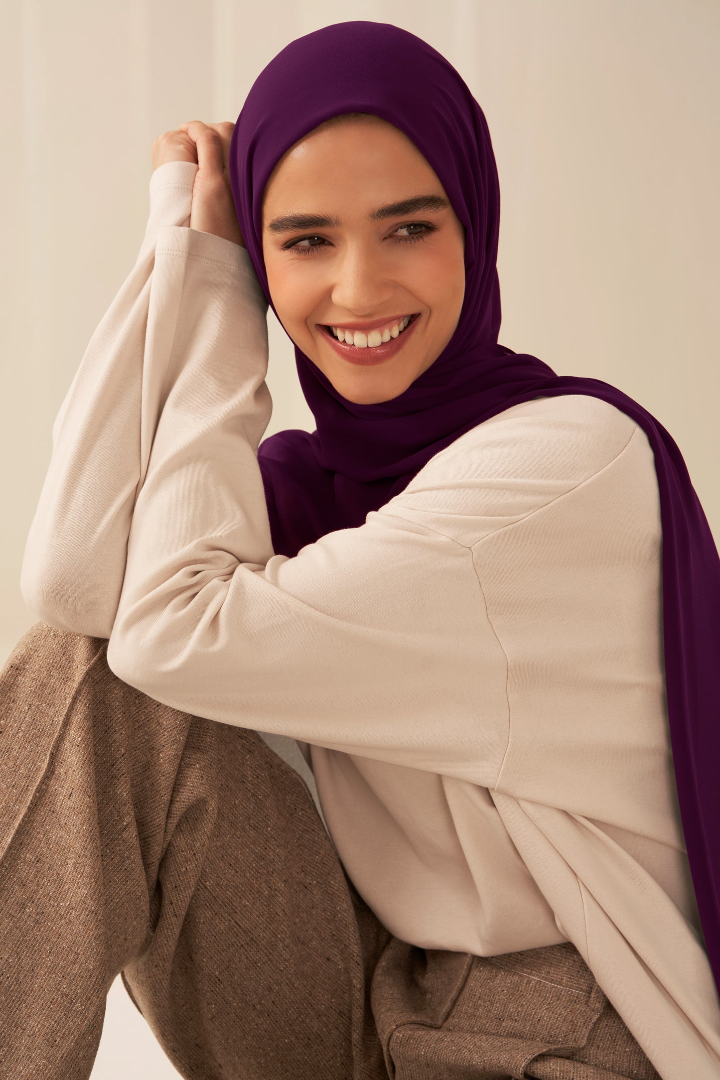 Everyday Chiffon Hijab - Plum