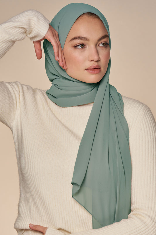 Everyday Chiffon Hijab - Sage