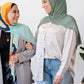 Cascade Pleat Hijab - Desert Sage