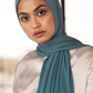 Premium Jersey Hijab - Turkish Blue