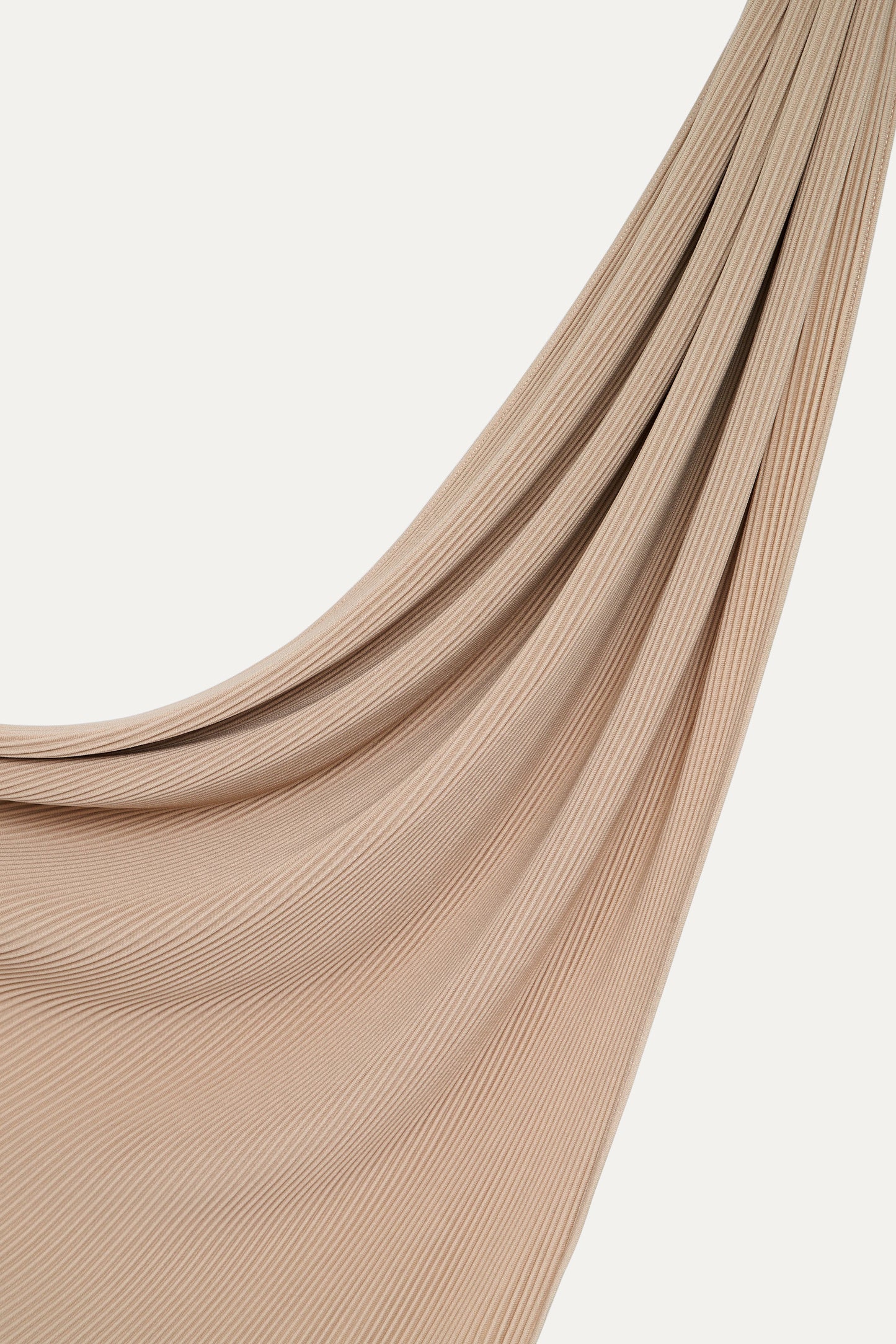 Fine Pleat Hijab - Latte