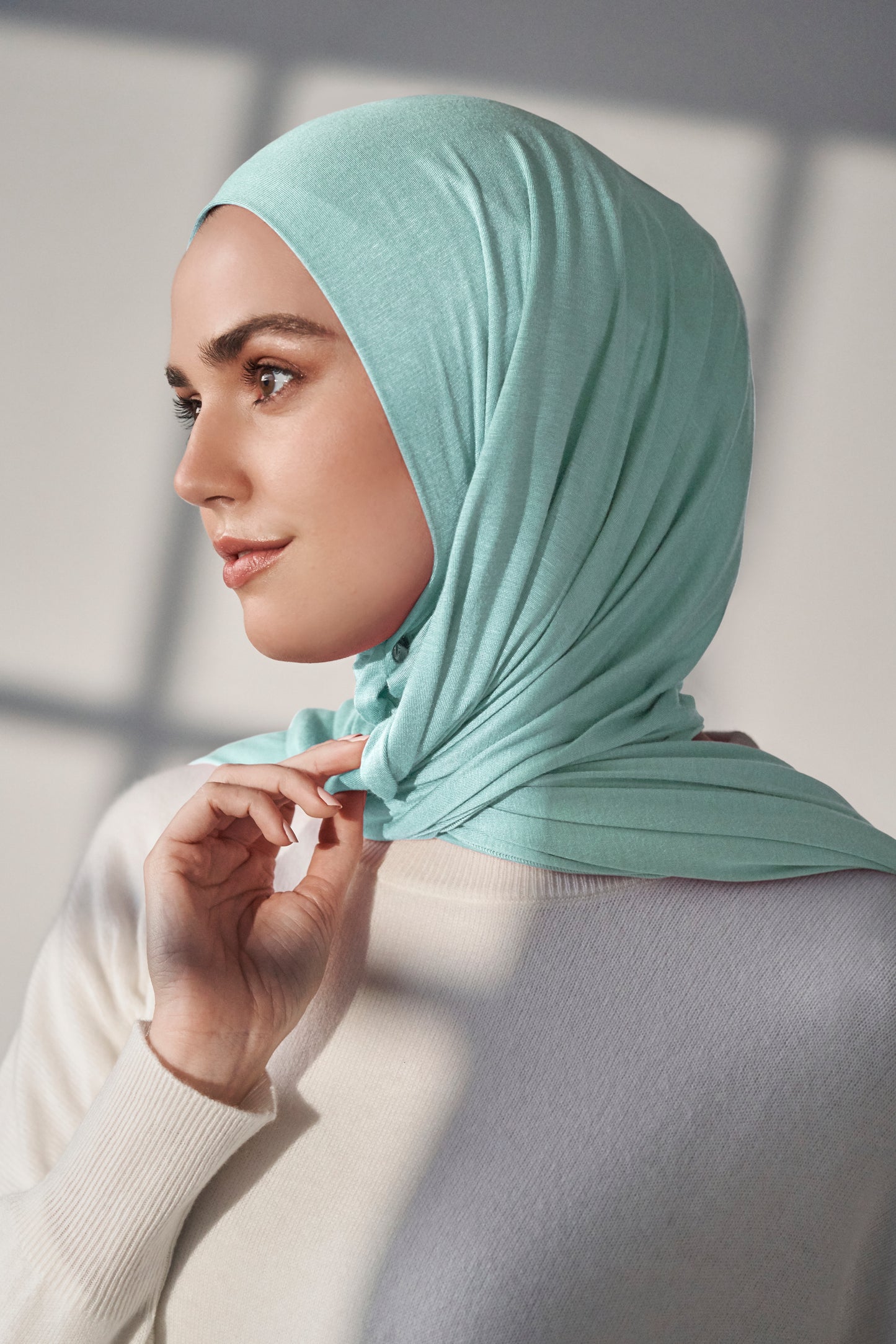 Premium Jersey Hijab - Sea Glass