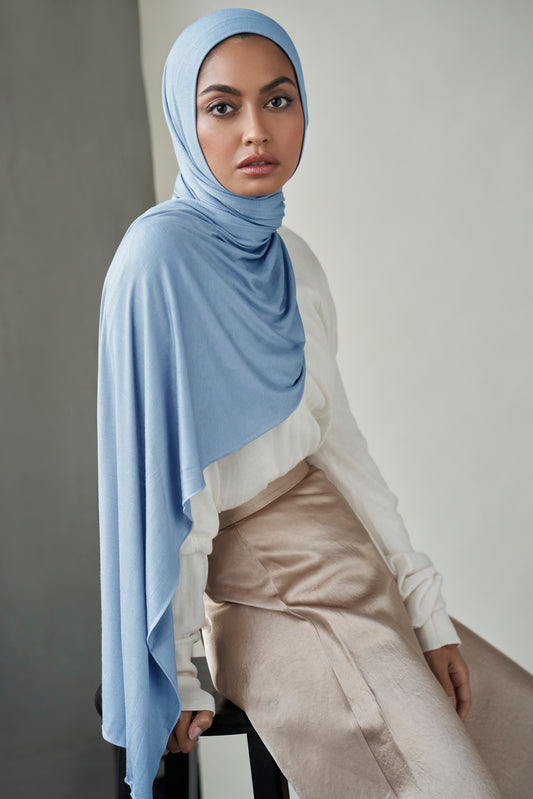 Premium Jersey Hijab - Periwinkle