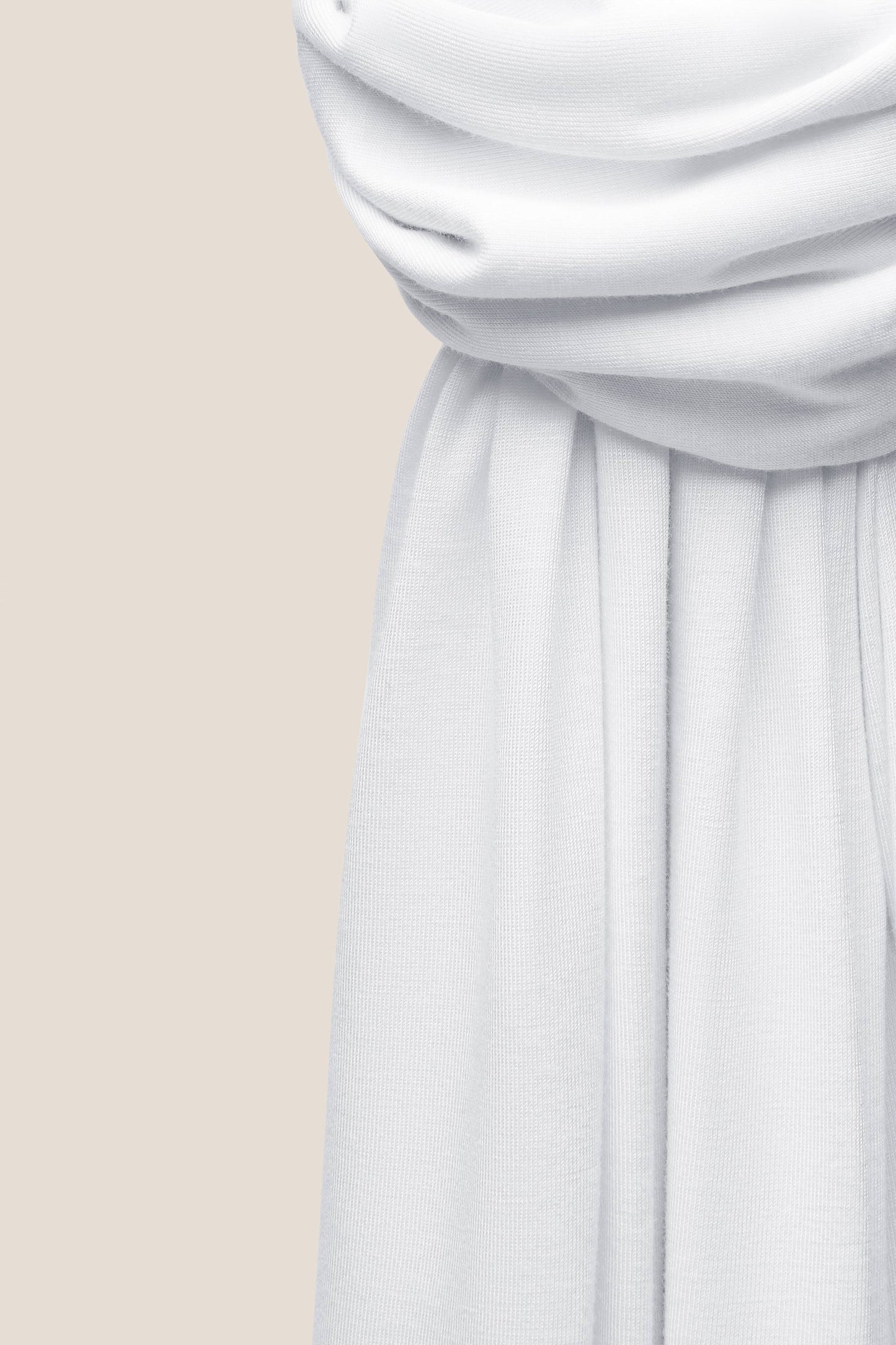 Premium Jersey Hijab - White
